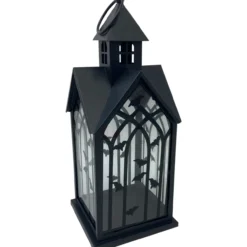 Kynttilälyhty Happy Halloween 37 cm lepakot