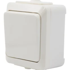 Kytkin IP44 pinta valkoinen
