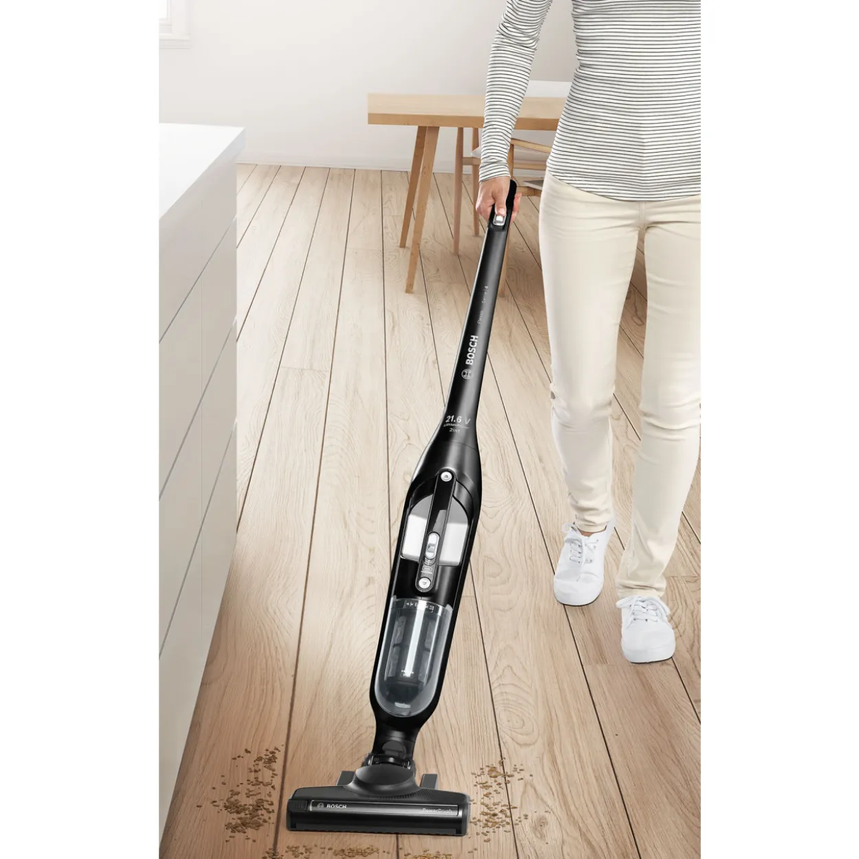 Ladattava pölynimuri Bosch Series 4 Flexxo, musta