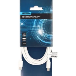 Laitekaapeli Energy+ USB-C uros, 3 m