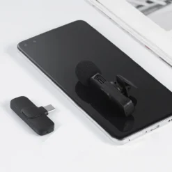 Langaton mikrofoni Mobia, 2 kpl, Lavalier USB Type-C