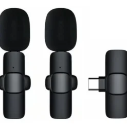 Langaton mikrofoni Mobia, 2 kpl, Lavalier USB Type-C