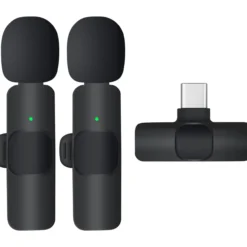 Langaton mikrofoni Mobia, 2 kpl, Lavalier USB Type-C