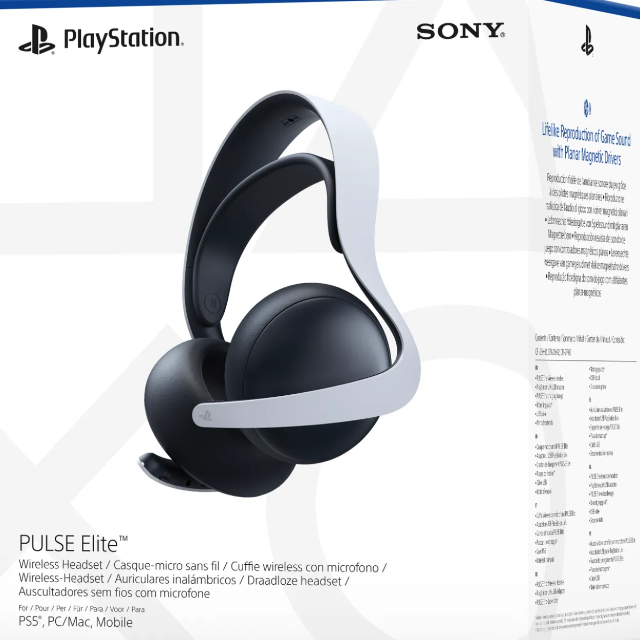 Langattomat kuulokkeet PlayStation Pulse Elite valkoinen