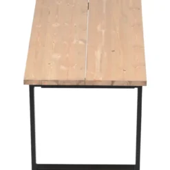 Lankkupöytä Eureka Seela 140 cm antiikkipetsattu/musta