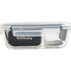 Lasirasia Kotikulta 950 ml jakajalla ja muovikannella