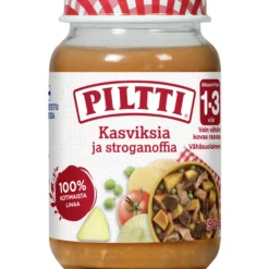 Lastenateria Piltti 190 g Kasviksia ja stroganoffia 1-3 v