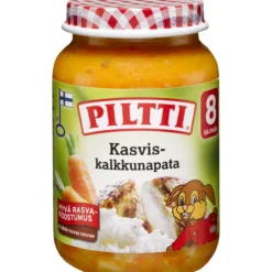 Lastenateria Piltti 190 g Kasvis-kalkkunapata 8 kk