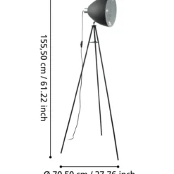 Lattiavalaisin Lumimart Mareperla E27 musta