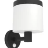 LED-aurinkokennovalaisin seinä Pantete musta/valkoinen