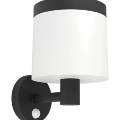 LED-aurinkokennovalaisin seinä Pantete musta/valkoinen