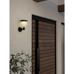 LED-aurinkokennovalaisin seinä Pantete musta/valkoinen