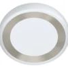 LED-kattovalaisin Eglo Ruidera valkoinen/hopea