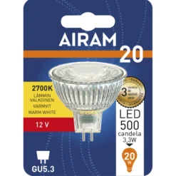 LED-kohdelamppu MR16 3,2 W GU5.3 (12V) 230 lm