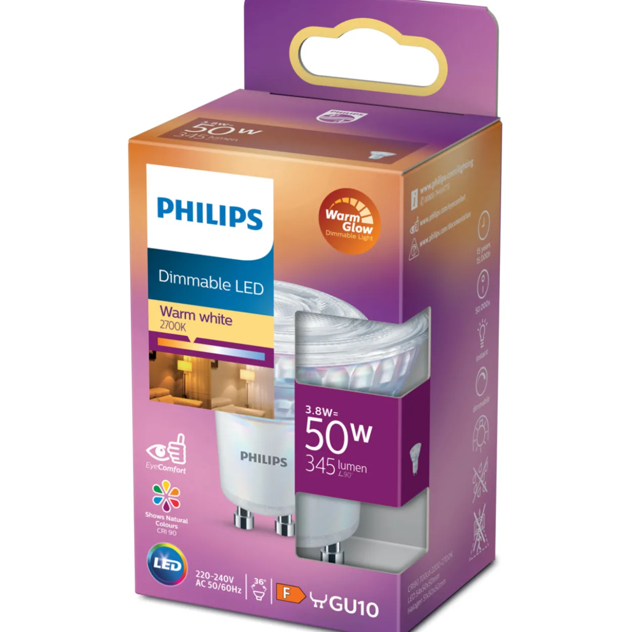 LED-kohdelamppu Philips 50 W GU10