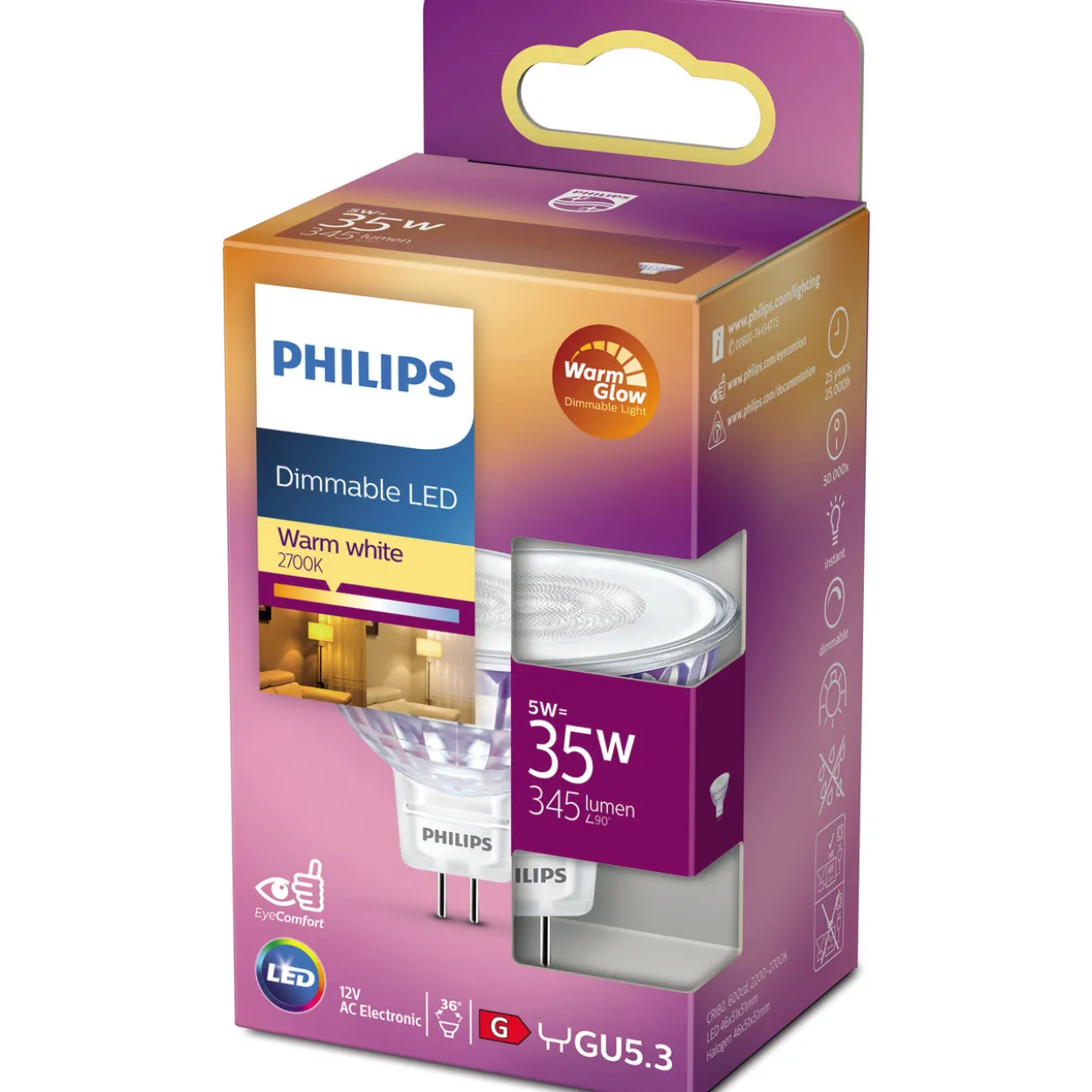 LED-kohdelamppu Philips 35 W GU5.3