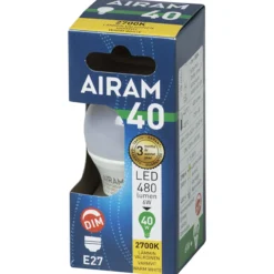 LED-koristelamppu opaali 4,9 W E27 470 lm himmennettävä