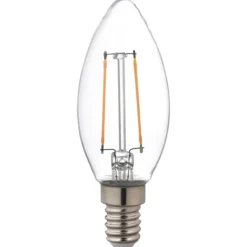 LED-kynttilälamppu kirkas 2,5 W E14 filam. 250 lm 360°