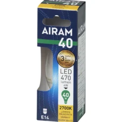 LED-kynttilälamppu kirkas 4,5 W E14 filam. 470 lm 360°