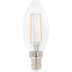 LED-kynttilälamppu kirkas 1,4 W E14filam. 136 lm 360°