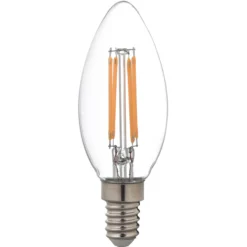 LED-kynttilälamppu kirkas 4,5 W E14 470 lm, himmennettävä