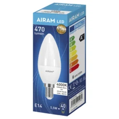 LED-kynttilälamppu 4,9W 4000K E14 500lm