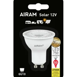 LED-lamppu Airam PAR16 827 345lm GU10 12V 36D