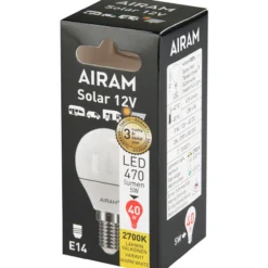 LED-lamppu Airam P45 827 470lm E14 12V OP