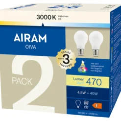 LED-lamppu A60 930 470lm E27 FIL 2BX