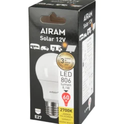 LED-lamppu A60 827 806lm E27 12V OP