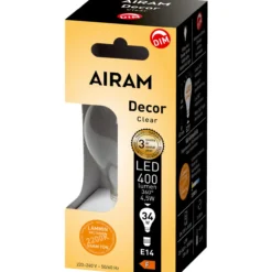 LED-lamppu DECFG A60 822 400lm E27 FIL DIM