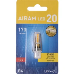 LED-lamppu G4 1,6W G4 PO 12V 160lm