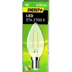 LED-lamppu 470 lm FIL C35 E14