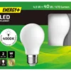 LED-lamppu 470 lm 4000K A60 E27 2 kpl
