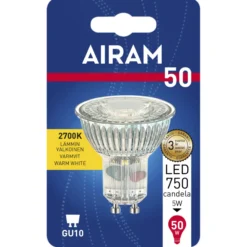 LED-lamppu PAR16 4 W GU10 36° kirkas lasi 345 lm