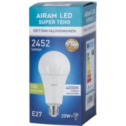 LED-lamppu superteho 19W E27 4000K 2452lm