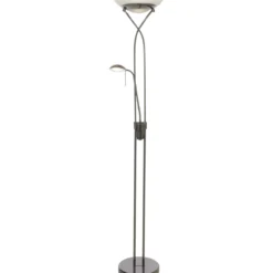 LED-lattiavalaisin Aneta Lighting Cannes upplight, mustakromi
