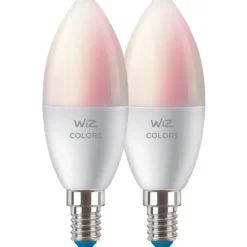 LED-älylamppu Wiz RGB+W 470lm Wi-Fi C37 E14