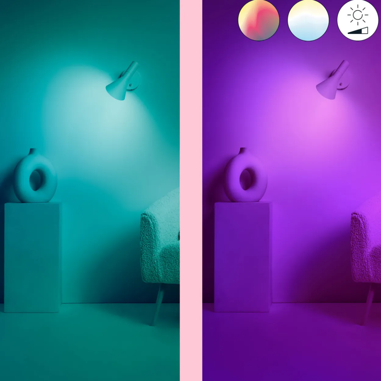 LED-älylamppu Wiz RGB+W 470lm Wi-Fi C37 E14