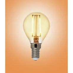LED-mainoslamppu AMBER antiikki 2,5W 225lm E14 2200K kirkas