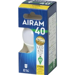 LED-mainoslamppu, opaali, 4,9 W E14 470 lm