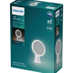 LED-meikkipeili Philips Mirror 4,5W 30-50K USB valkoinen