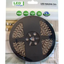 LED-nauha Led Energie 12V IP44 9,6W/m 720lm/m 3000K 5m
