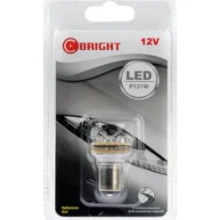 LED-polttimo C-Bright 12V BAU15S keltainen