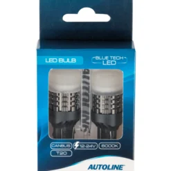 LED-polttimopari Autoline BA9S 6000K Can Autoline Blue Tech