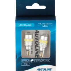 LED-polttimopari T10 6000 K Can Autoline Blue Tech