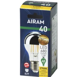 LED-pääpeililamppu vakio 7 W E27 680 lm