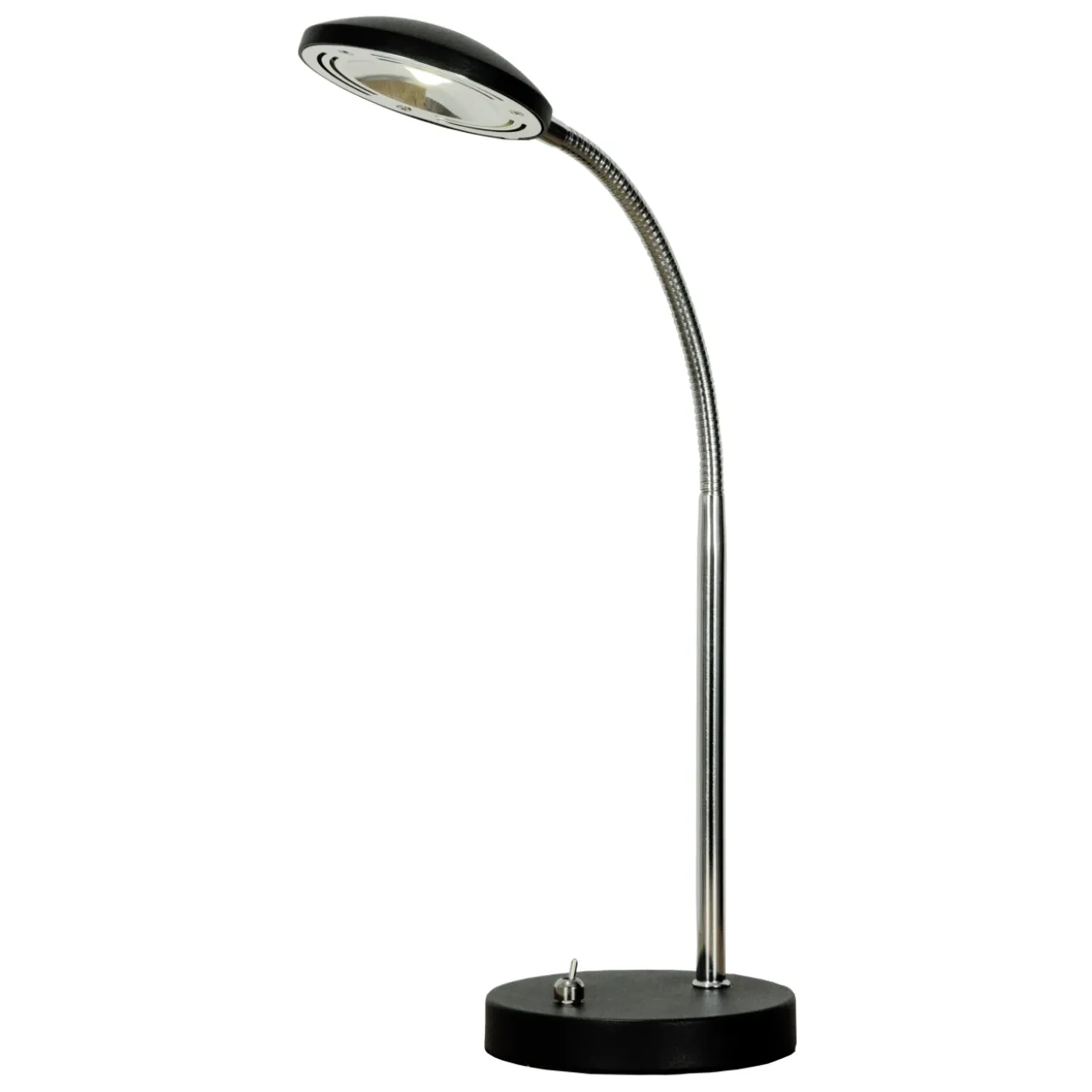 LED-pöytävalaisin Aneta Lighting Hero, musta / kromi