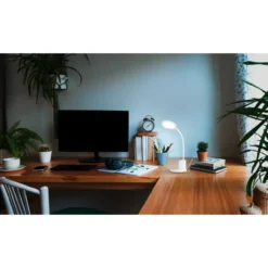 LED-pöytävalaisin Best Choice Rehamna valkoinen