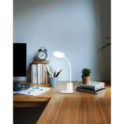 LED-pöytävalaisin Best Choice Rehamna valkoinen